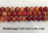 CAA1915 15.5 inches 14mm round banded agate gemstone beads