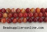 CAA1916 15.5 inches 16mm round banded agate gemstone beads