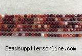 CAA1920 15.5 inches 4mm round banded agate gemstone beads