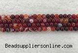 CAA1921 15.5 inches 6mm round banded agate gemstone beads