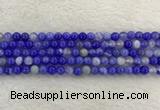 CAA1941 15.5 inches 6mm round banded agate gemstone beads