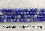 CAA1943 15.5 inches 10mm round banded agate gemstone beads