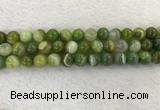 CAA1974 15.5 inches 12mm round banded agate gemstone beads