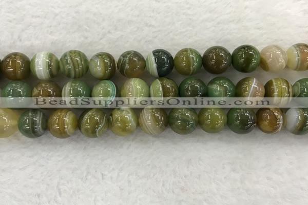 CAA1976 15.5 inches 16mm round banded agate gemstone beads