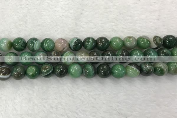 CAA1994 15.5 inches 12mm round banded agate gemstone beads