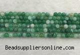 CAA2001 15.5 inches 6mm round banded agate gemstone beads