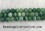 CAA2005 15.5 inches 14mm round banded agate gemstone beads