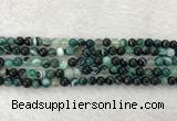 CAA2021 15.5 inches 6mm round banded agate gemstone beads