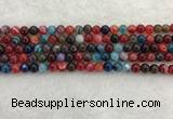 CAA2041 15.5 inches 6mm round banded agate gemstone beads