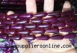 CAA2054 15.5 inches 8*20mm teardrop agate beads wholesale