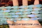 CAA2056 15.5 inches 8*20mm teardrop agate beads wholesale