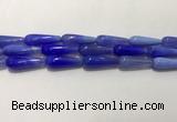 CAA2077 15.5 inches 10*30mm teardrop agate beads wholesale