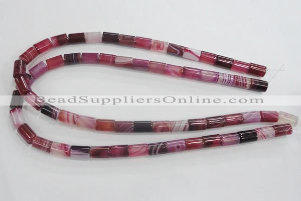 CAA215 15.5 inches 8*12mm column madagascar agate beads