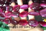 CAA2181 15.5 inches 18*25mm oval banded agate beads wholesale