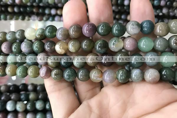 CAA2365 15.5 inches 8mm round Indian agate beads wholesale