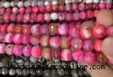 CAA3086 15 inches 10mm faceted round fire crackle agate beads wholesale