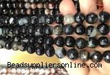 CAA3093 15 inches 10mm faceted round fire crackle agate beads wholesale