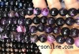 CAA3096 15 inches 10mm faceted round fire crackle agate beads wholesale