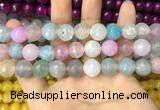 CAA3139 15 inches 12mm faceted round fire crackle agate beads wholesale