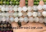 CAA3147 15 inches 12mm faceted round fire crackle agate beads wholesale