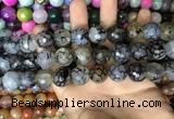 CAA3230 15 inches 16mm faceted round fire crackle agate beads wholesale