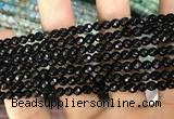 CAA3271 15 inches 4mm faceted round agate beads wholesale