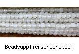 CAA3290 15 inches 6mm faceted round agate beads wholesale