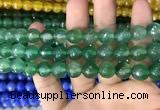 CAA3373 15 inches 10mm faceted round agate beads wholesale