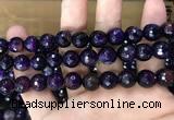 CAA3379 15 inches 10mm faceted round agate beads wholesale