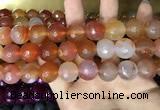 CAA3422 15 inches 14mm faceted round agate beads wholesale