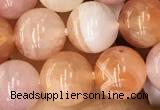 CAA3533 15.5 inches 8mm round pink botswana agate beads