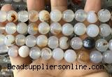 CAA3600 15.5 inches 12mm round dendritic agate beads wholesale