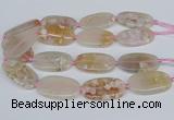 CAA3611 15.5 inches 25*45mm oval sakura agate gemstone beads