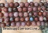 CAA3623 15.5 inches 10mm round Portuguese agate beads wholesale