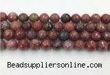 CAA3632 15.5 inches 12mm faceted round Portuguese agate beads