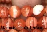 CAA3761 15.5 inches 6mm round red botswana agate beads wholesale