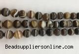 CAA3801 15.5 inches 10mm round line agate beads wholesale