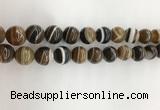 CAA3802 15.5 inches 12mm round line agate beads wholesale