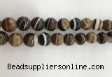 CAA3803 15.5 inches 14mm round line agate beads wholesale