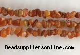 CAA3806 15.5 inches 4*6mm - 8*10mm chips red agate beads wholesale