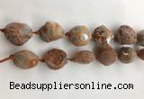 CAA3812 15.5 inches 20*25mm - 25*35mm nuggets rough agate beads