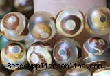 CAA3847 15 inches 6mm round tibetan agate beads wholesale