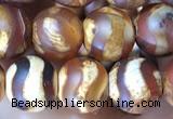 CAA3873 15 inches 8mm round tibetan agate beads wholesale