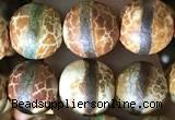 CAA3875 15 inches 8mm round tibetan agate beads wholesale