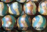 CAA3880 15 inches 8mm round tibetan agate beads wholesale