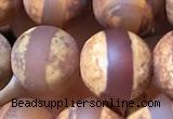 CAA3893 15 inches 10mm round tibetan agate beads wholesale