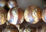 CAA3896 15 inches 10mm round tibetan agate beads wholesale