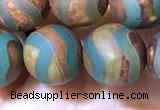 CAA3898 15 inches 10mm round tibetan agate beads wholesale