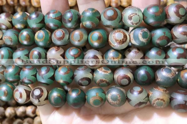 CAA3908 15 inches 10mm round tibetan agate beads wholesale