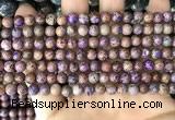 CAA4000 15.5 inches 4mm round purple crazy lace agate beads